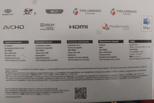 Cámara fotos Sony ILCE 5000 LW