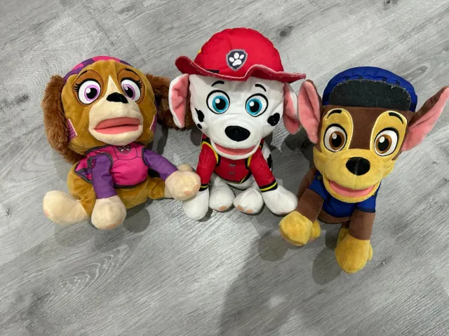 3 Peluches Paw Patrol