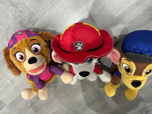 3 Peluches Paw Patrol