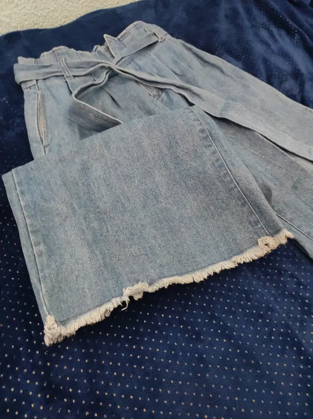 Pantalones vaqueros anchos talla S/M