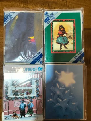 Cartoline UNICEF vintage anni '80.