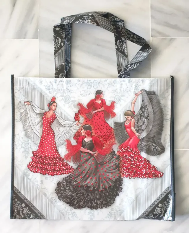 Bolsa plastificada flamenca