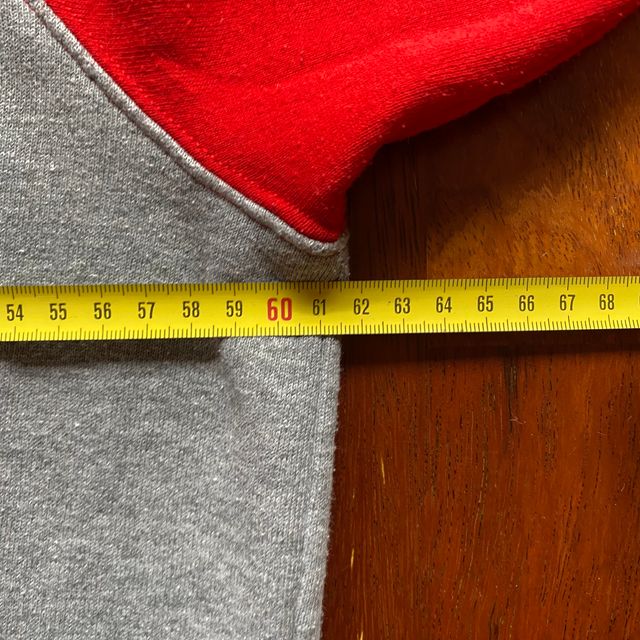 NUEVA Sudadera Russell Gris Roja Capucha Deportiva