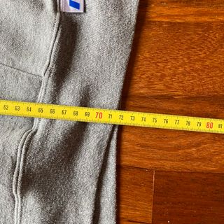 NUEVA Sudadera Russell Gris Roja Capucha Deportiva