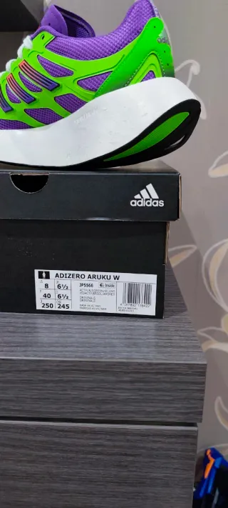 Adidas Adizero Aruku W Verde/Morado