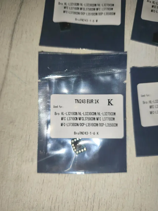4x TN243 EUR 1K Brother Toner Chips