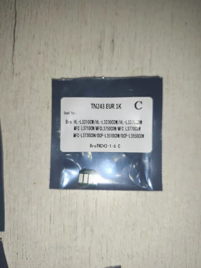 4x TN243 EUR 1K Brother Toner Chips