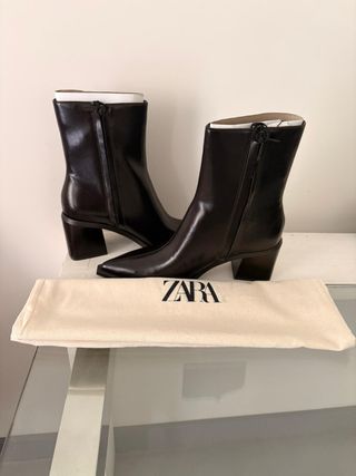 Botines Zara tacón ancho