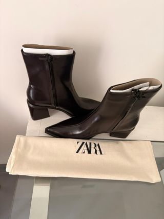 Botines Zara tacón ancho