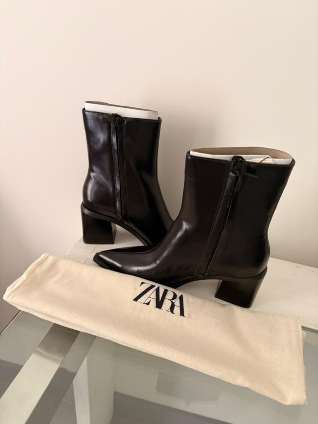 Botines Zara tacón ancho
