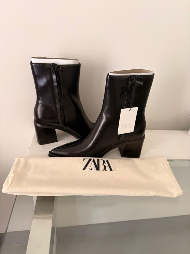 Botines Zara tacón ancho