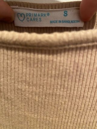 Vestido beige de canalé