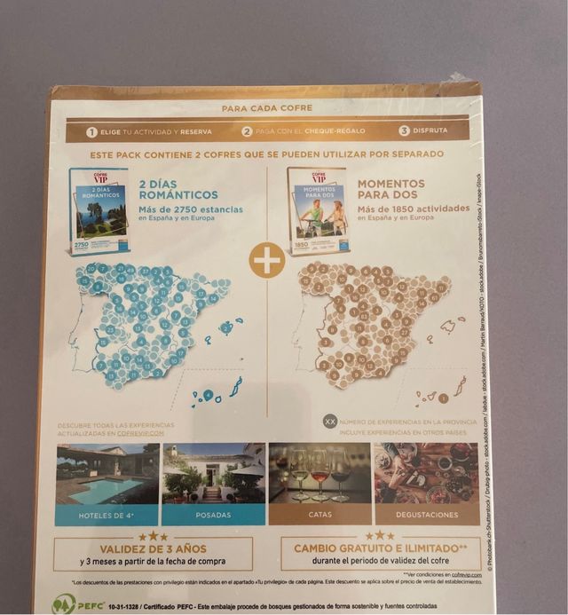 Cofre VIP Regalo Experiencias Románticas y Aventur