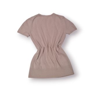 Camisola Benetton Lã & Angorá Bege Manga Curta