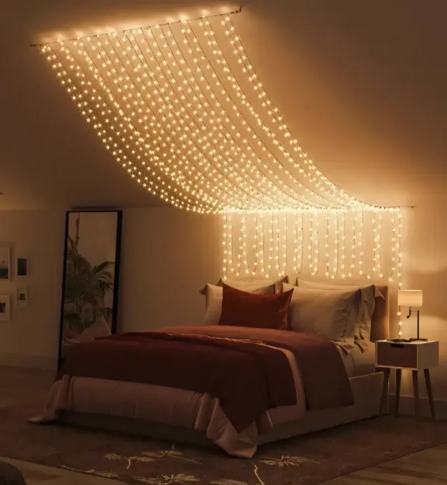 250 LED 50 m Blanco Cálido y enchufe TRANSFORMADOR