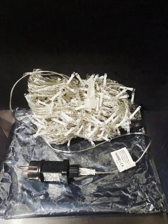 250 LED 50 m Blanco Cálido y enchufe TRANSFORMADOR