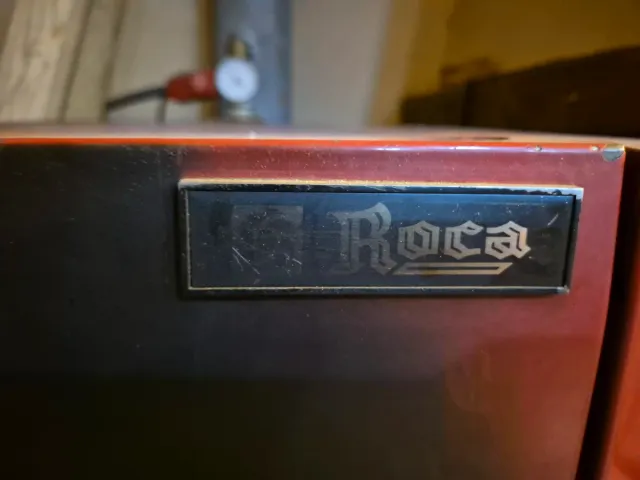 Caldera Pellet Roca Roja y Negra