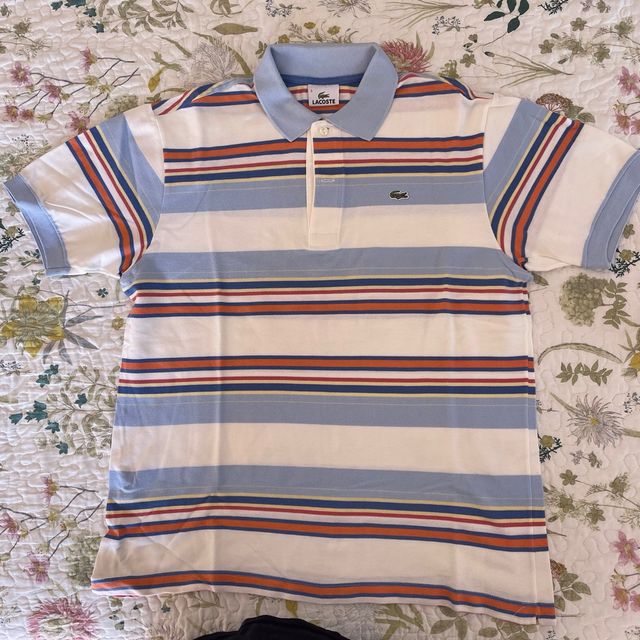 Polo Lacoste Rayas Talla 5 (L~XL)