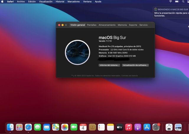 MacBook Pro A1278 Plata