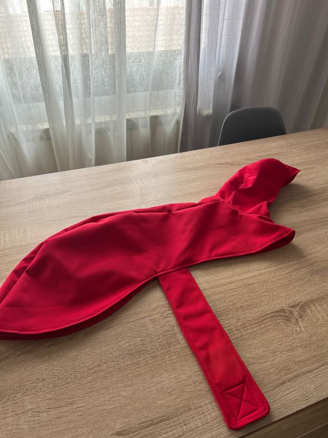 Chubasquero para perro rojo