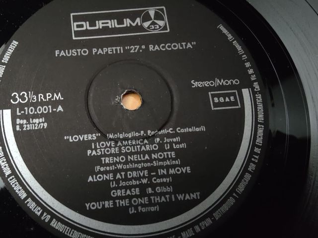 Vinilo Fausto Papetti 27ª Raccolta