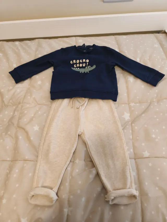 Conjunto Sudadera y Pantalón Bebé Cocodrilo