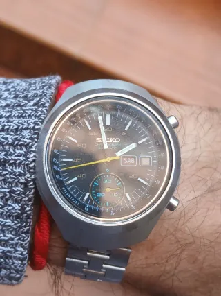 Reloj Seiko Cronógrafo Automático Vintage Caballer