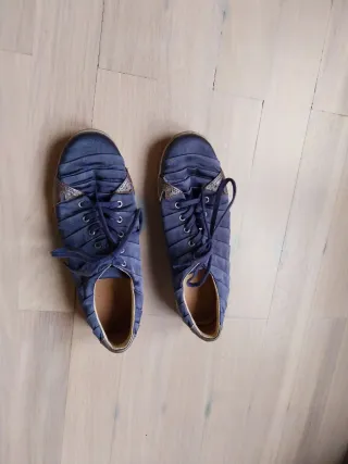 Zapatillas Clarks Azul Marino y Gris