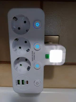 Multipresa 3 prese + 2 USB + 1 Type-C