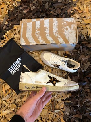 Golden Goose Ballstar Beige/Bianco