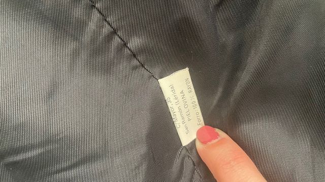 Chaqueta Piel Vintage Negra talla S