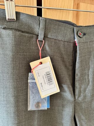Pantalón El Ganso Gris Slim Fit Talla M