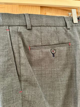 Pantalón El Ganso Gris Slim Fit Talla M