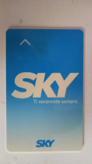 Scheda prepagata Sky scaduta serie 0001