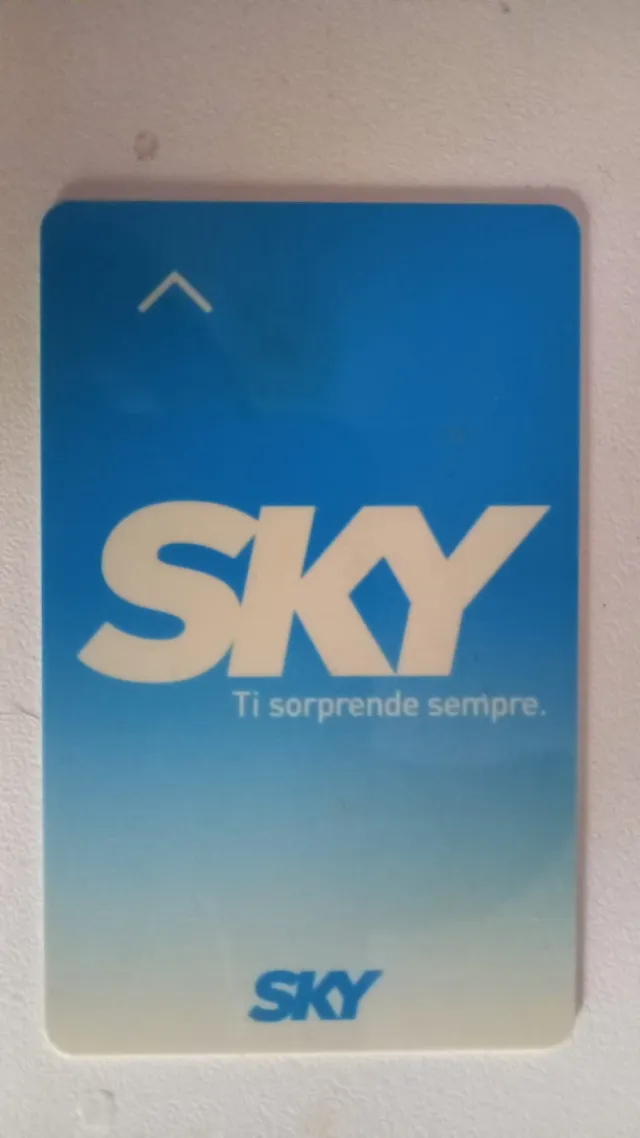 Scheda prepagata Sky scaduta serie 0001