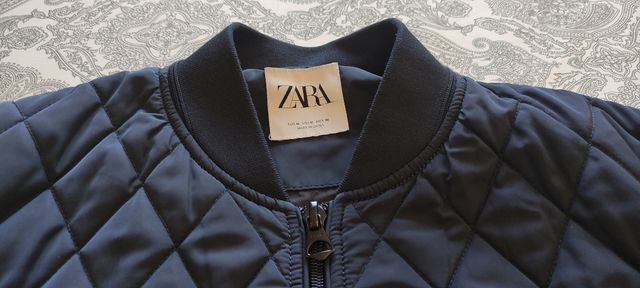 Chaqueta acolchada Zara azul hombre
