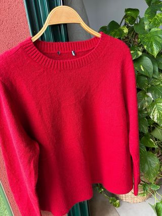 Jersey rojo de punto -L- Sin estrenar