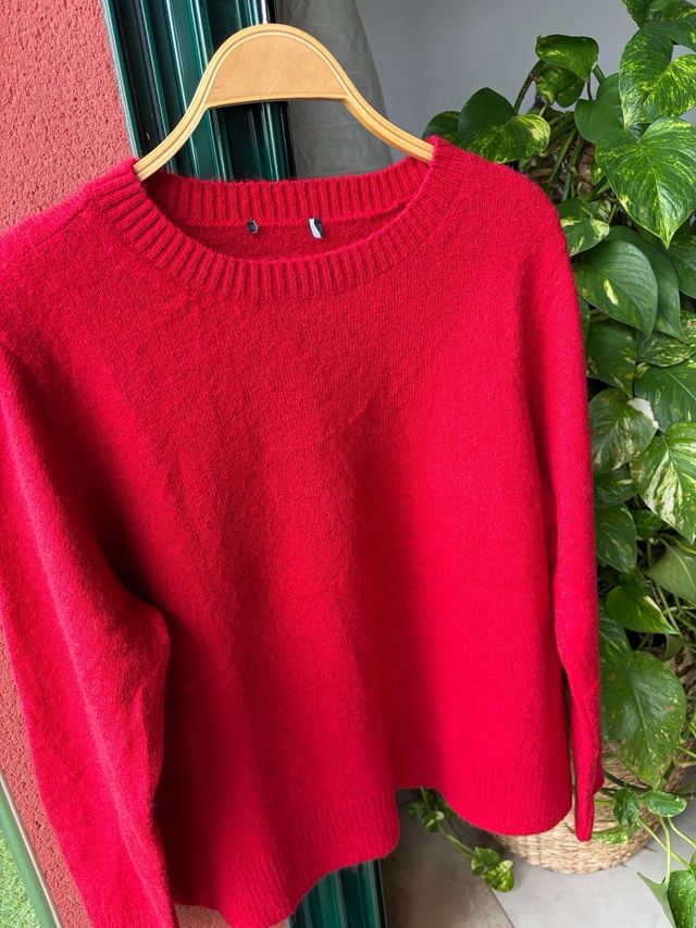 Jersey rojo de punto -L- Sin estrenar