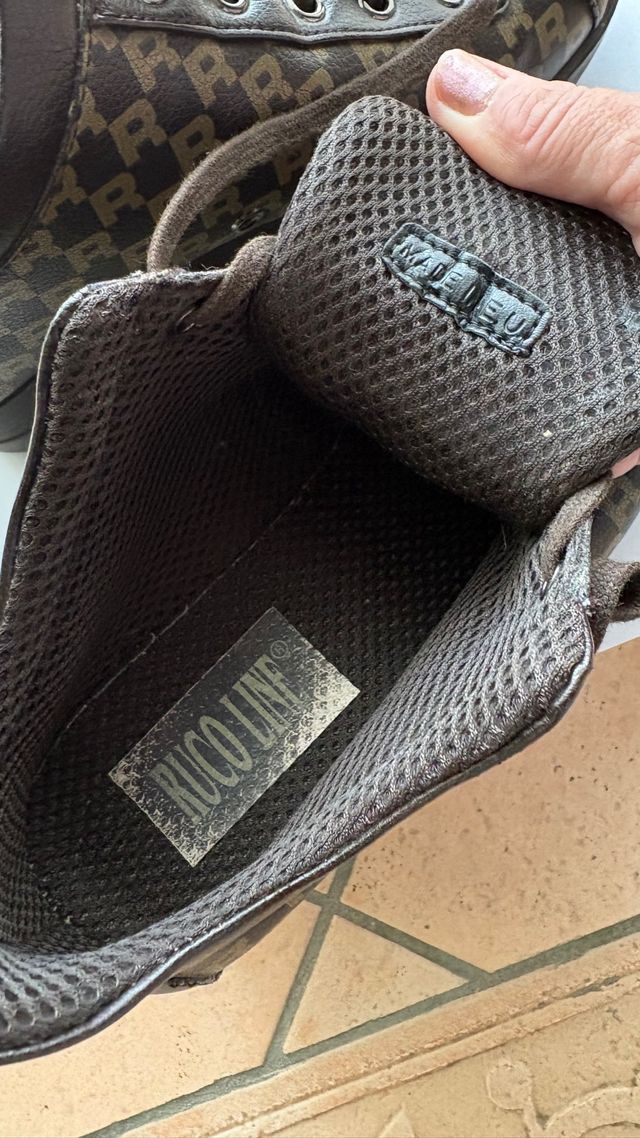 Sneakers Rucoline donna marrone con logo