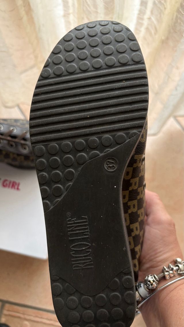 Sneakers Rucoline donna marrone con logo