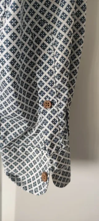 Camisa hombre algodón manga larga