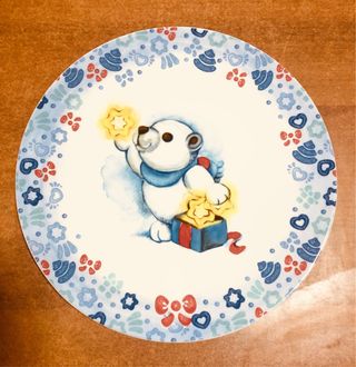Piatto Thun Natale Orsetto
