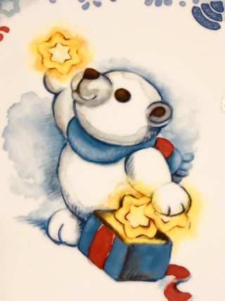 Piatto Thun Natale Orsetto