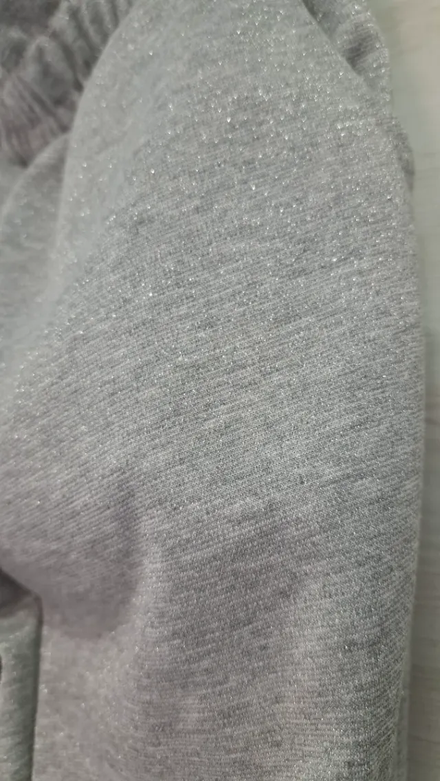 Pantalón chándal niña plateado