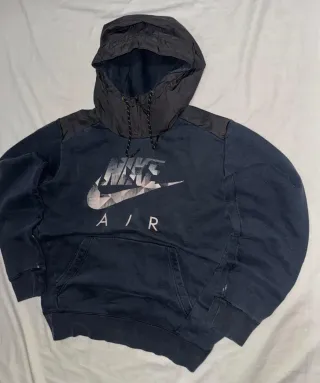 Sudadera Hoodie Classic Retro Nike AIR NegroAzul M