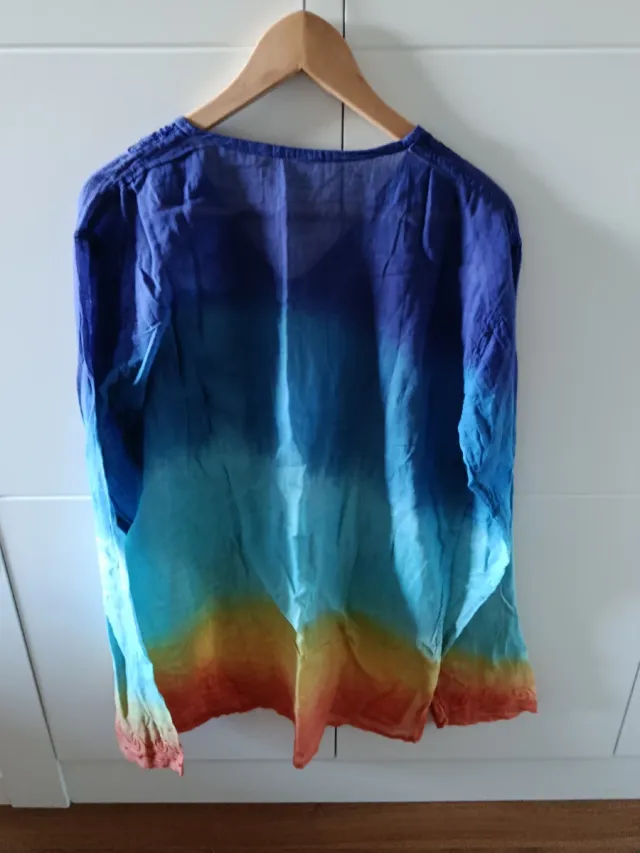 Camisola playera multicolor talla única