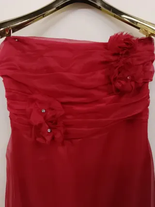 Vestido largo rojo para eventos