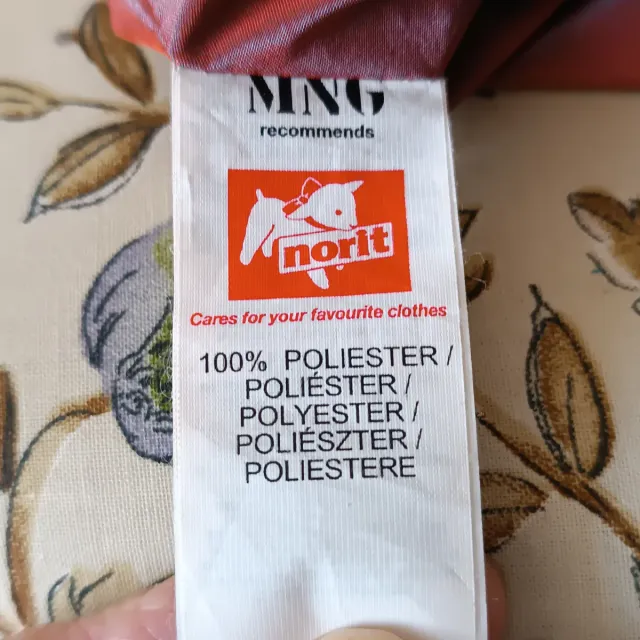 Top MNG Marrón Talla XL Cremallera Espalda