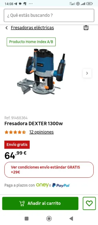Fresadora DEXTER 1300w