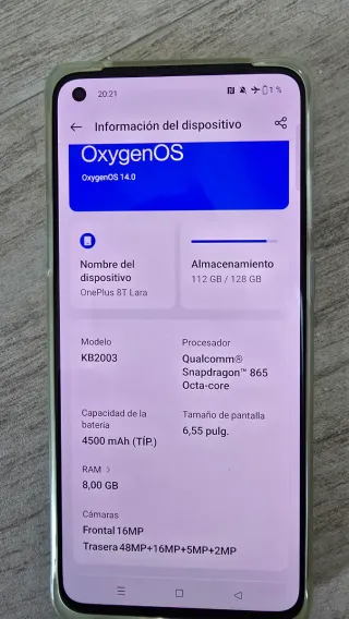 OnePlus 8T 128GB Lunar Silver